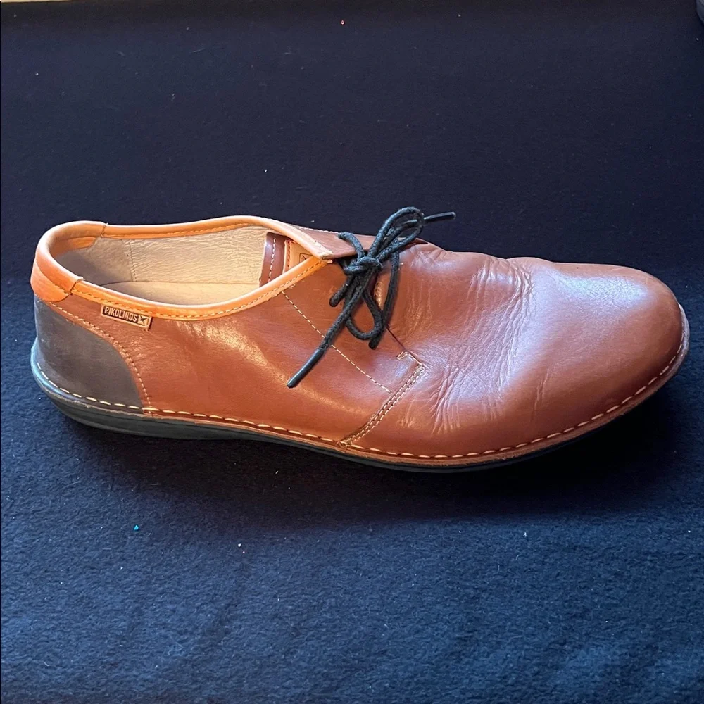 Santiago Brown Men’s Pikolinos Leather Shoes Size 45